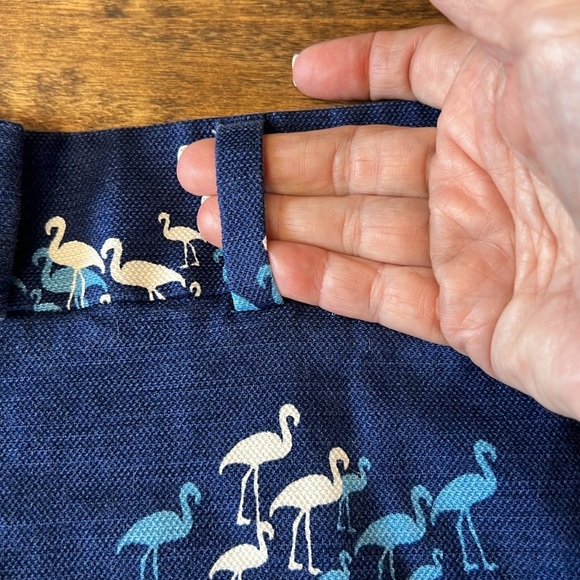 LOFT The Riviera 4" Short Navy Flamingo Size 8 - Picture 7 of 14